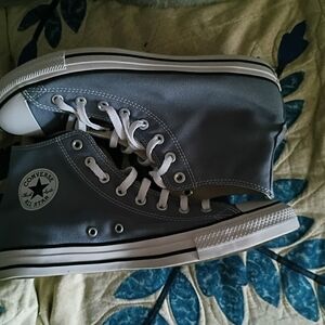 Converse Men's Charcoal High-Top Sneakers The Price Is Negotiable